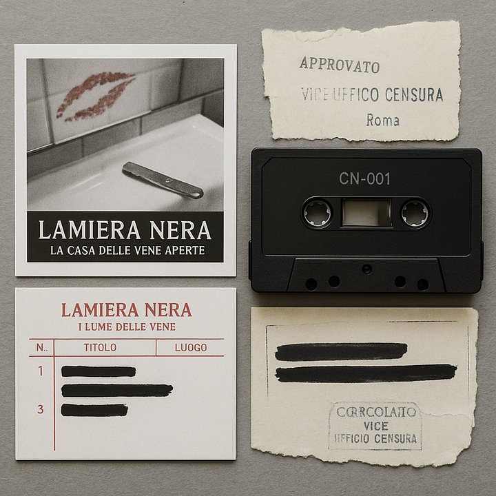 CN-001: LAMIERA NERA - La Casa delle Vene Aperte (Digital Album - FLAC & 320 kbps MP3) product image (2)