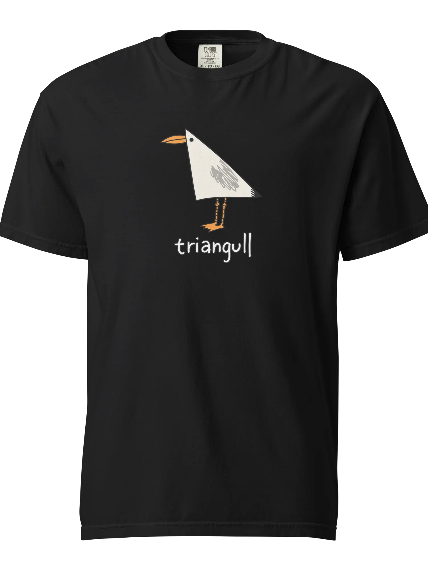 Triangull Seagull Pun Shirt – Funny Geometric Bird Tee | Comfort Colors 1717 product image (1)