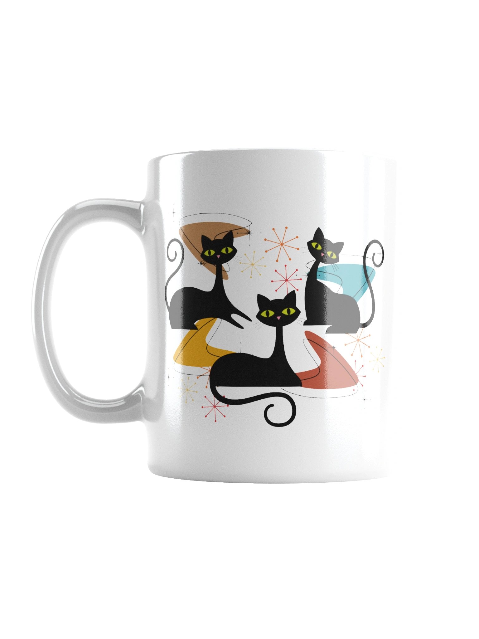 Retro Atomic Cats Mug product image (3)