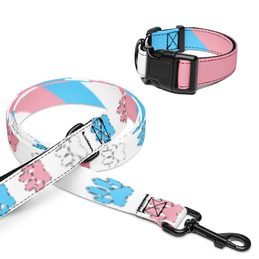Trans Pride Collar and Leash product image (6)