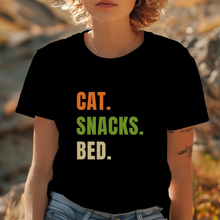 Cat Snacks Bed T-Shirt product image (1)