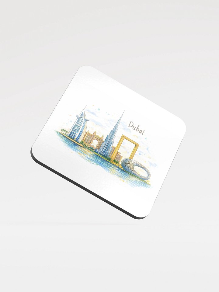 Dubai Skyline Watercolor Coasters – A Touch of Modern Heritage product image (1)