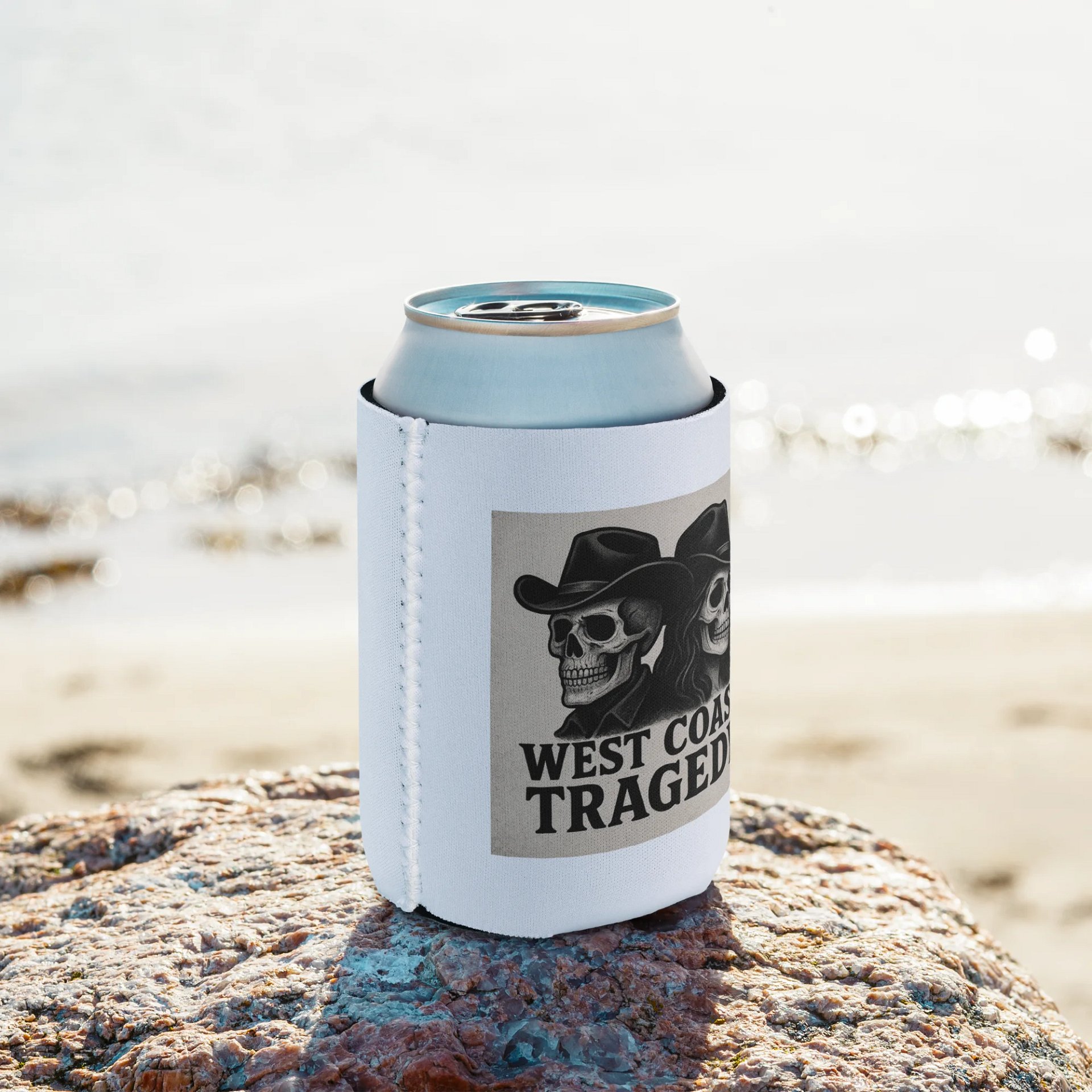 West Coast Tragedy Cowboy Skull Can Cooler product image (8)