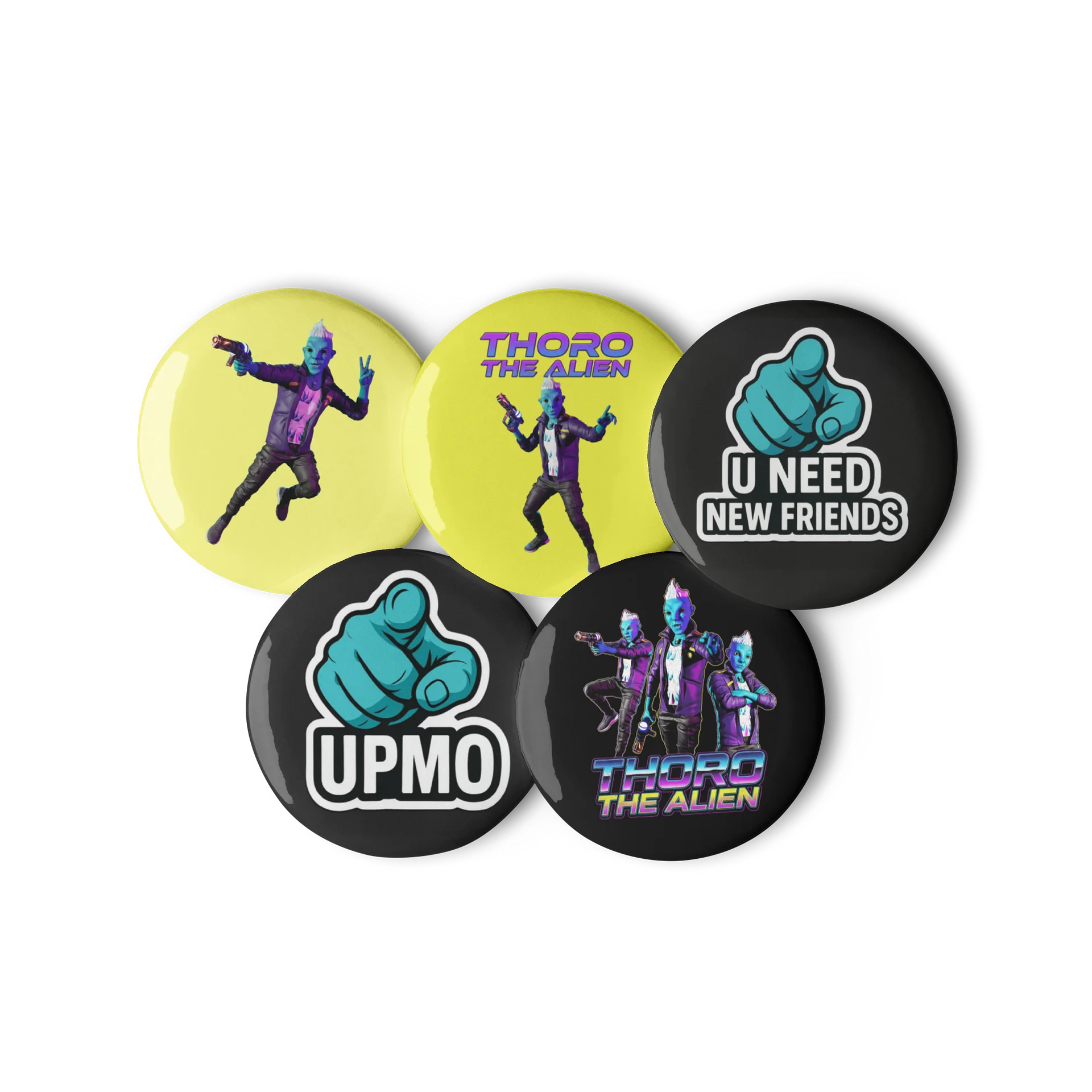 Thoro the Alien – Pin Set (Collector Pack) product image (3)