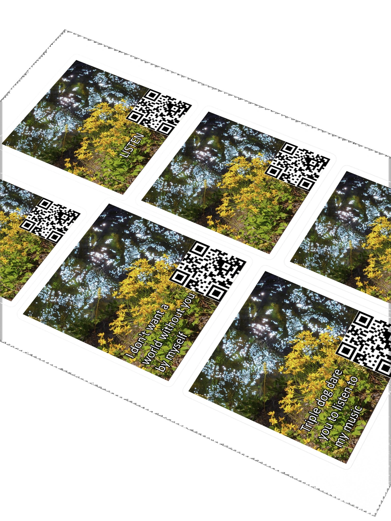 WITHOUT YOU Dragaan Street Team Sticker Sheet product image (2)