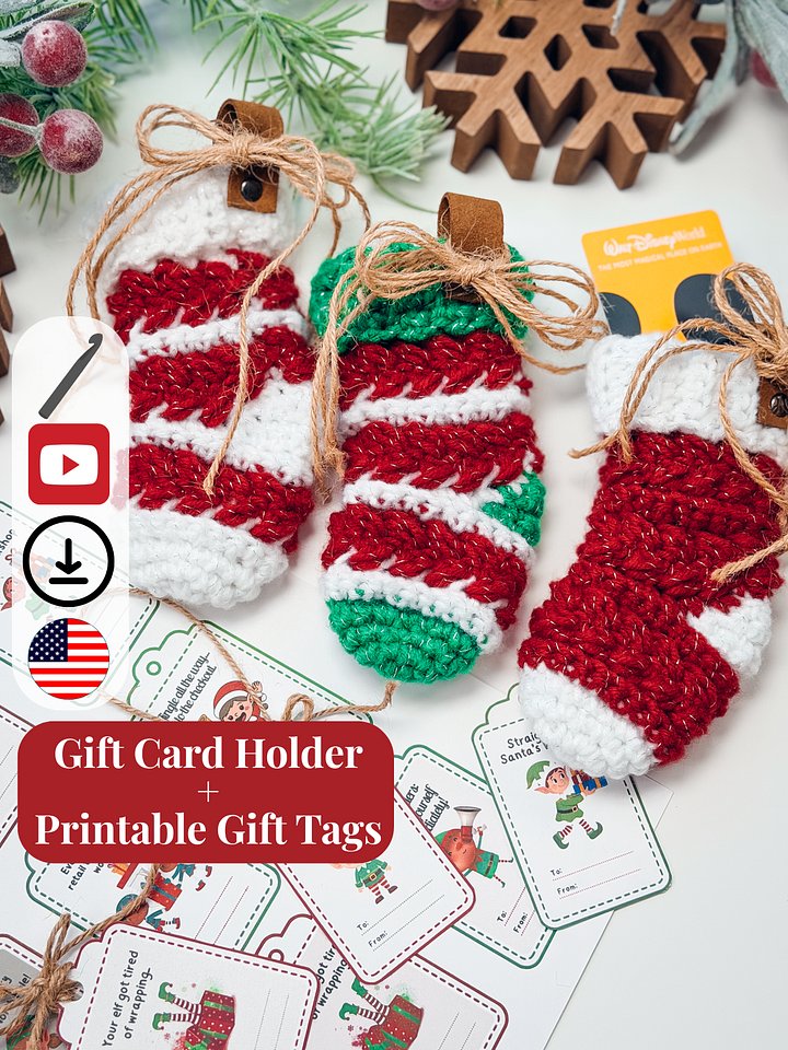 Wheat Stitch™ Mini Stocking Crochet Pattern product image (1)