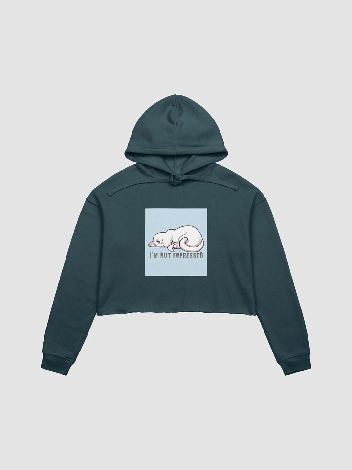 Not Impressed Cat Crop Hoodie product image (7)