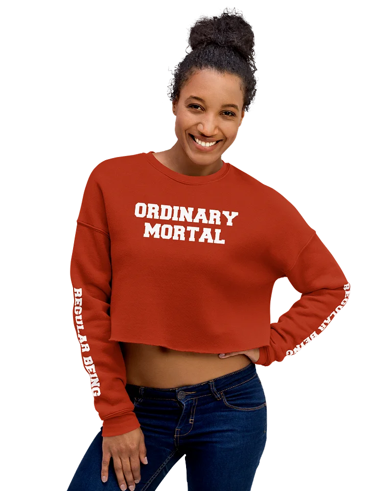 (2 sided) Ordinary Human crop sweatshirt product image (1)