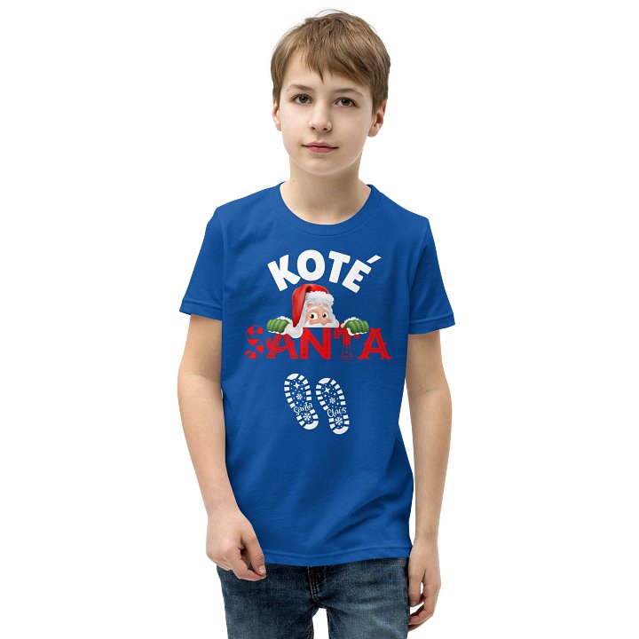 Cheerful Santa Youth T-Shirt product image (62)