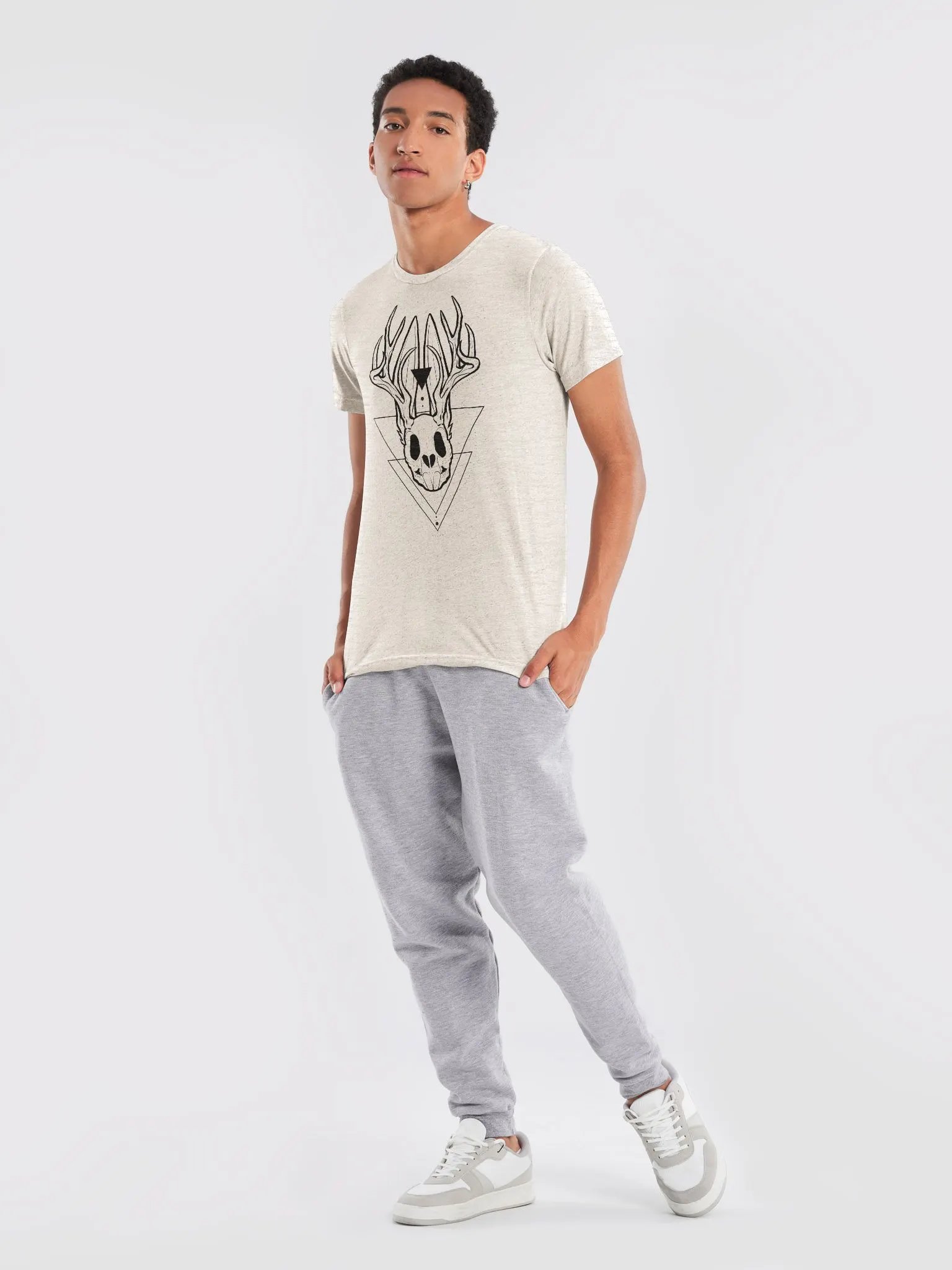 Jackalope Skull UltraSoft Triblend Tee product image (9)