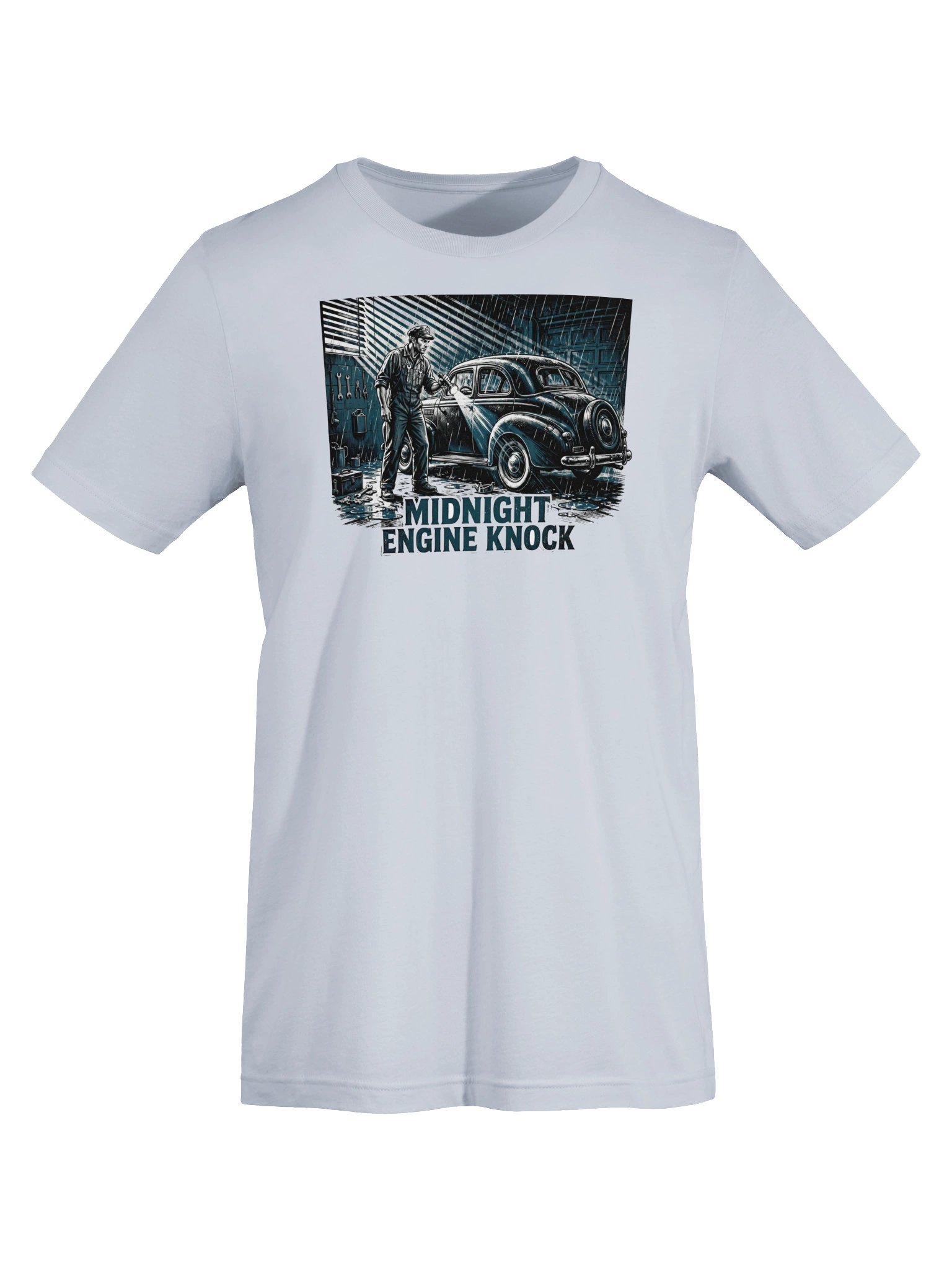 Midnight Engine Knock Film Noir Funny Mechanic T-Shirt product image (5)