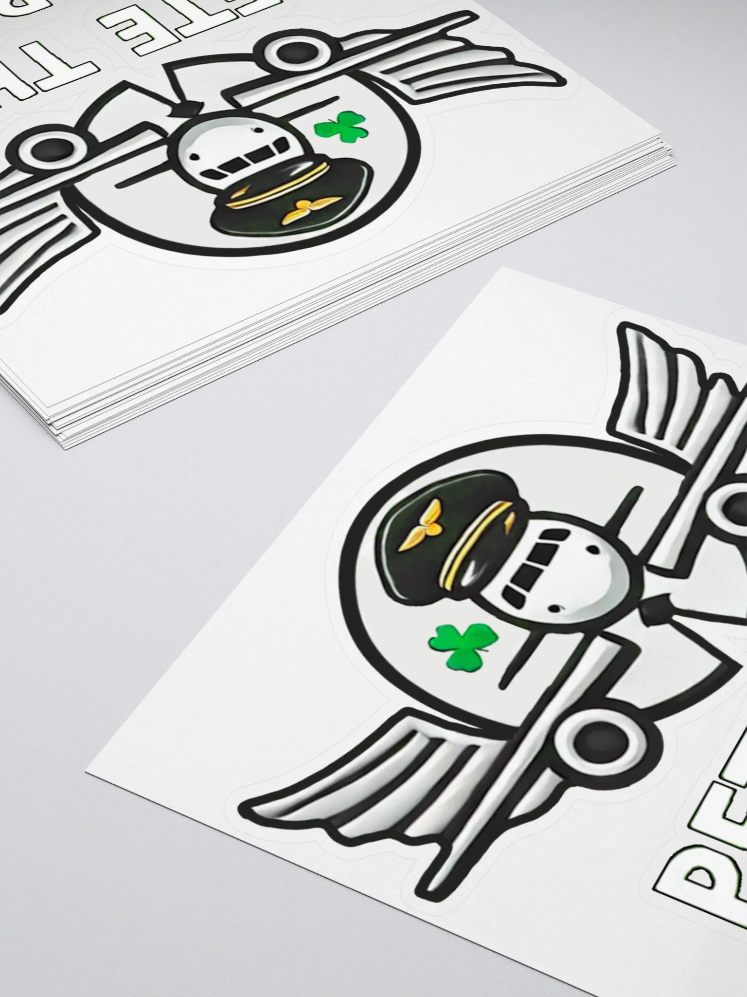 Logo White Stickers product image (4)