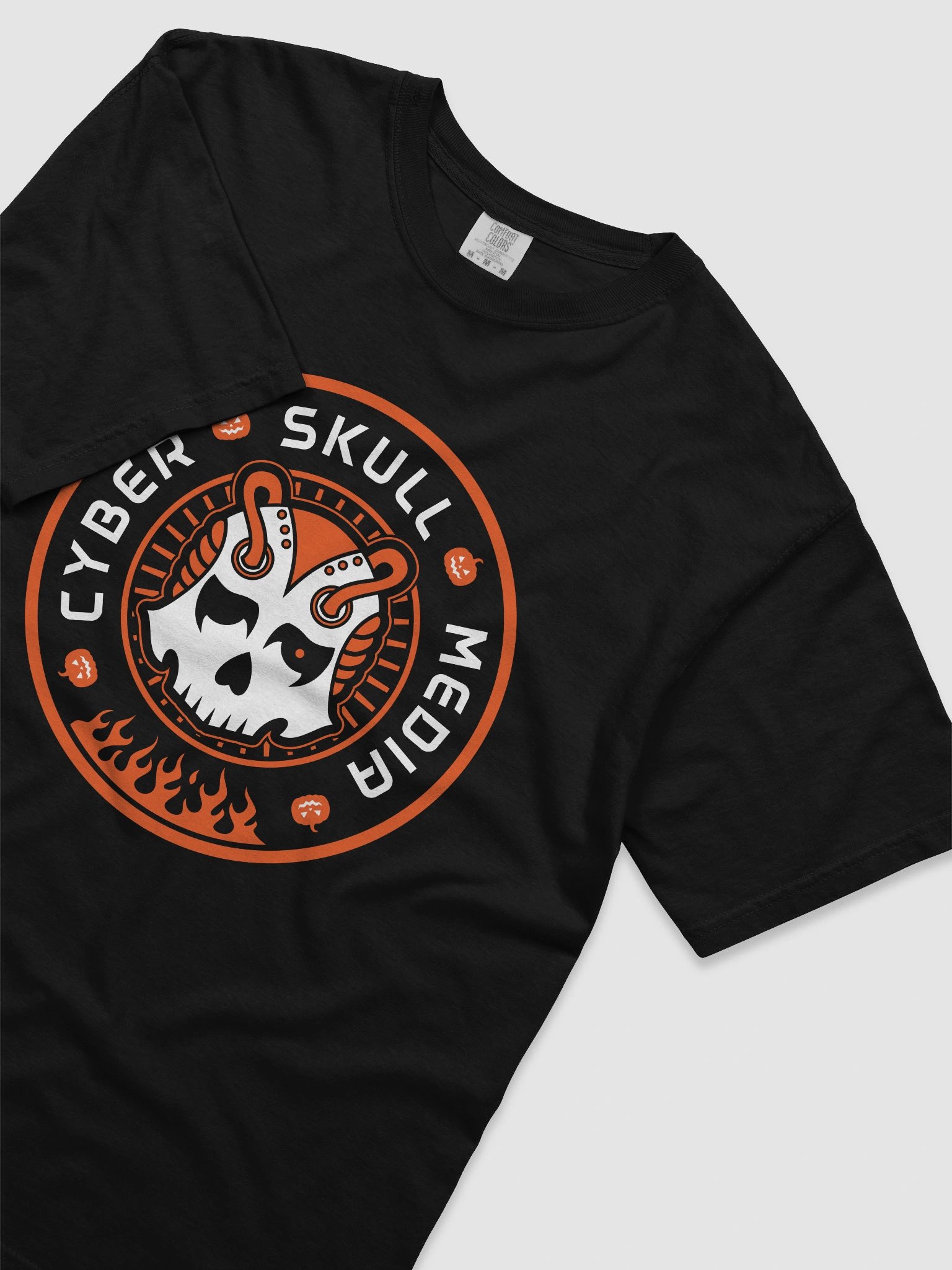 Cyber Skull Halloween Logo Tee (Premium) product image (5)