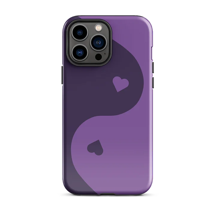 Amethyst Yin Yang Heart iPhone Case product image (1)