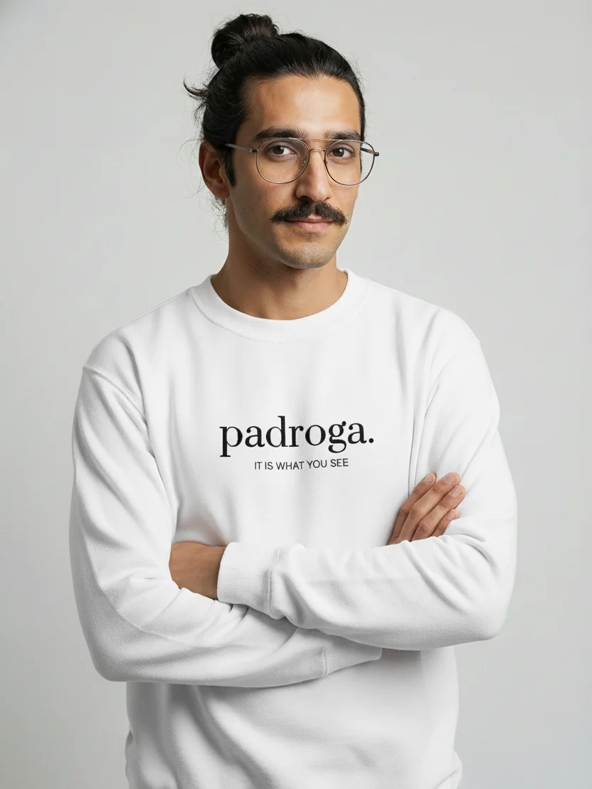 padroga. essentials white embroidered logo product image (9)