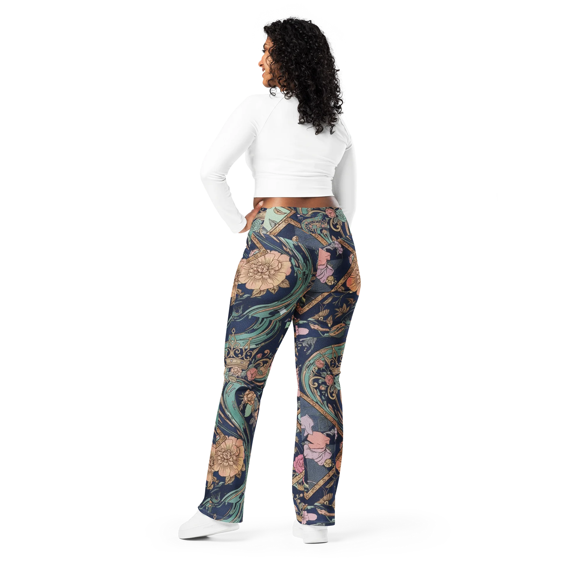 Floral Harmony Flare Leggings product image (3)
