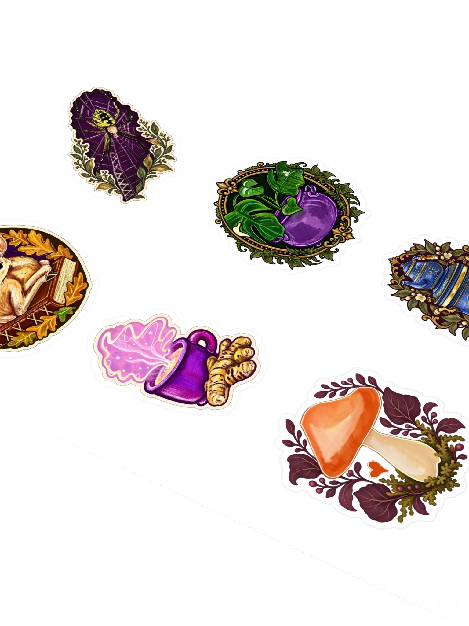 Whimsical Witchy Botanical Sticker Sheet product image (2)