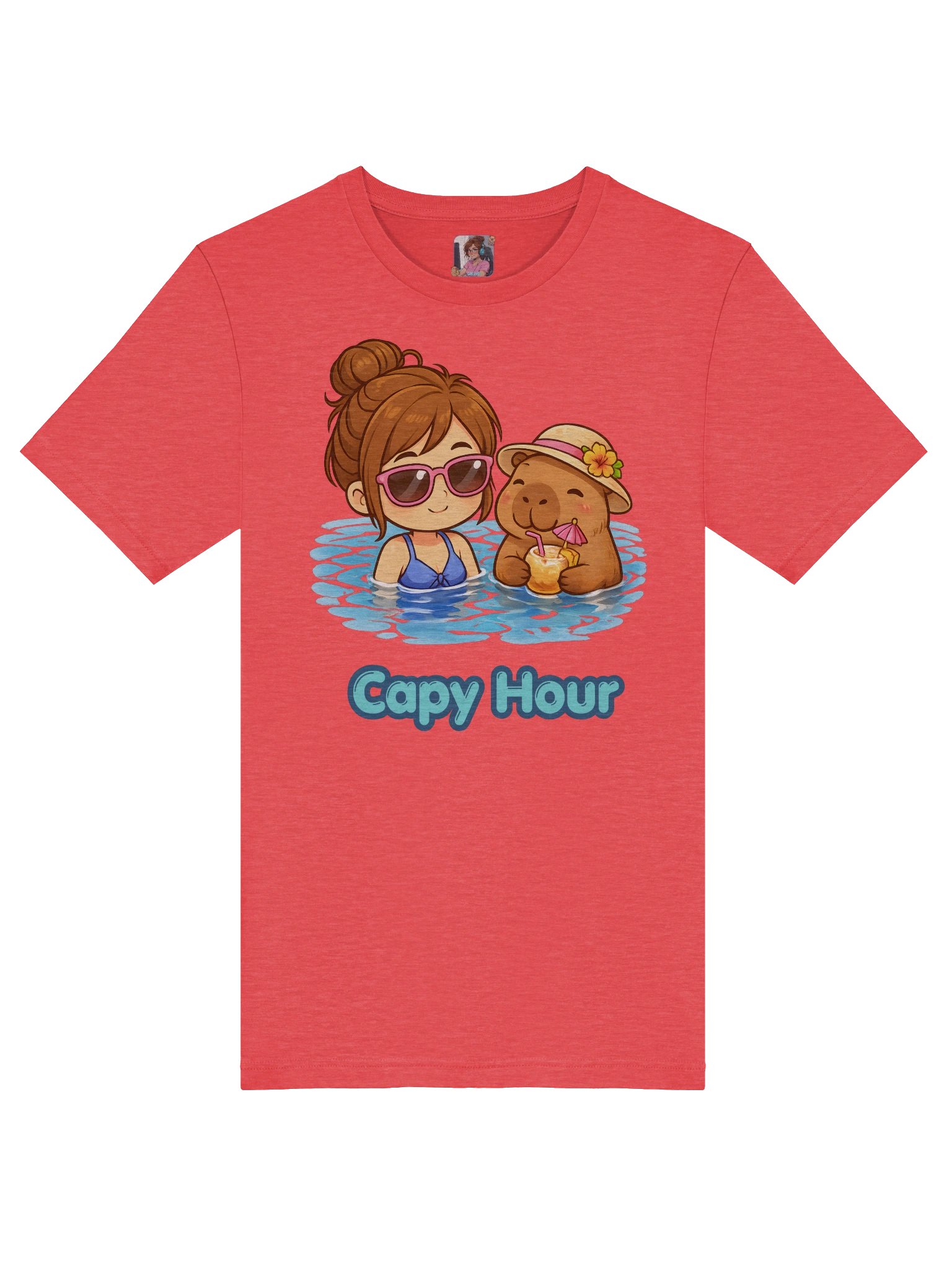 Capy & Chibi Girl Capy Hour Tee product image (5)