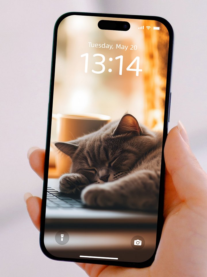 Healing British Shorthair Cat Sleep Wallpapers: Buy 1 Get 3 Free, Total 4 4K HD Wallpapers to Bring Warmth and Tranquility to Your Phone Screen product image (2)