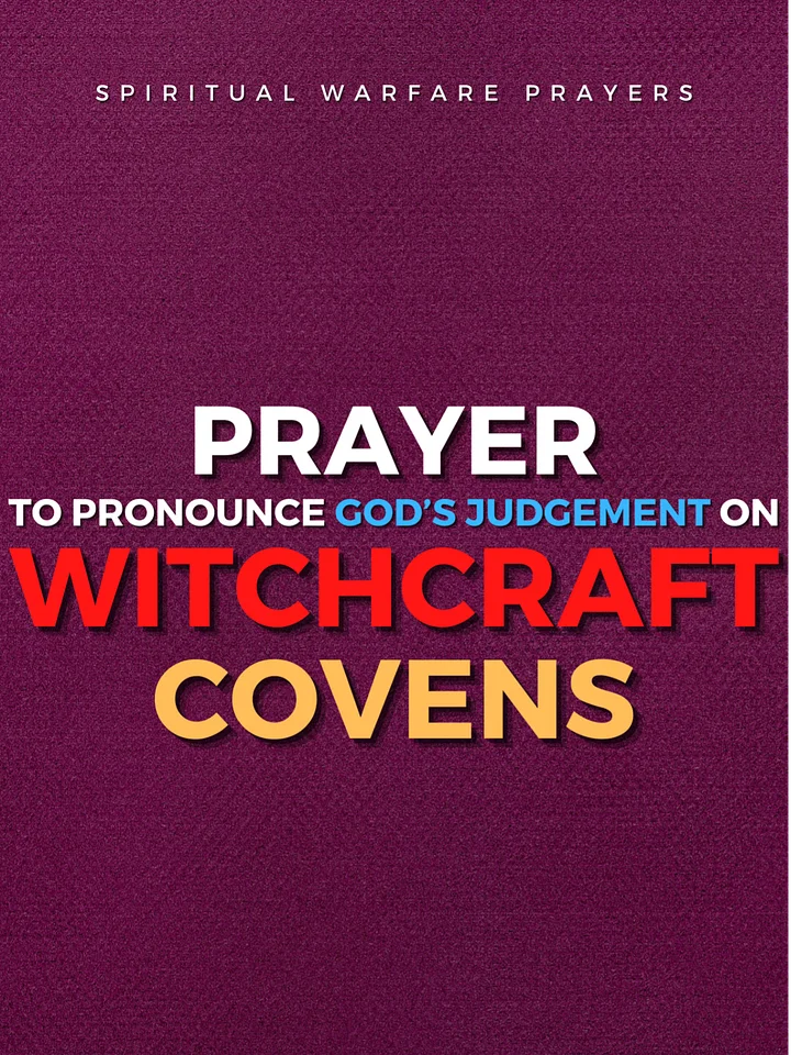 Prayer For God's Judgement on Witchcraft Covens product image (1)