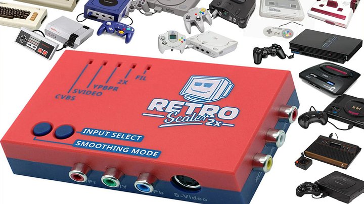RetroScaler2x AV to HDMI Up-Scaler Retro Converter Game Console Retro Gaming NES Snes N64 Dreamcast Gamecube C64 PS1 PS2 Sega Megadrive product image (2)