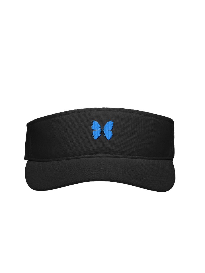Artistic Blue Butterfly Embroidered Visor product image (2)