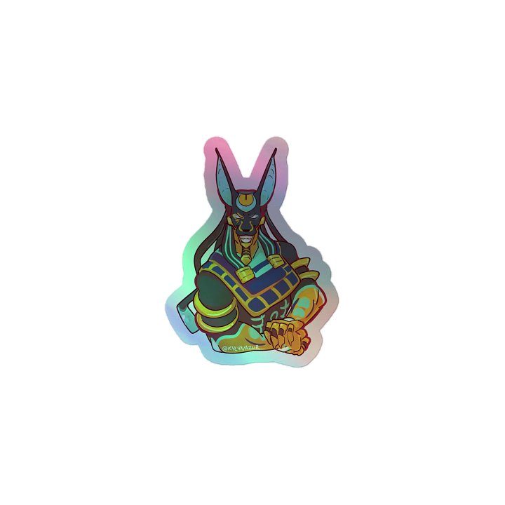 Holo Cyber Anubis Sticker product image (1)