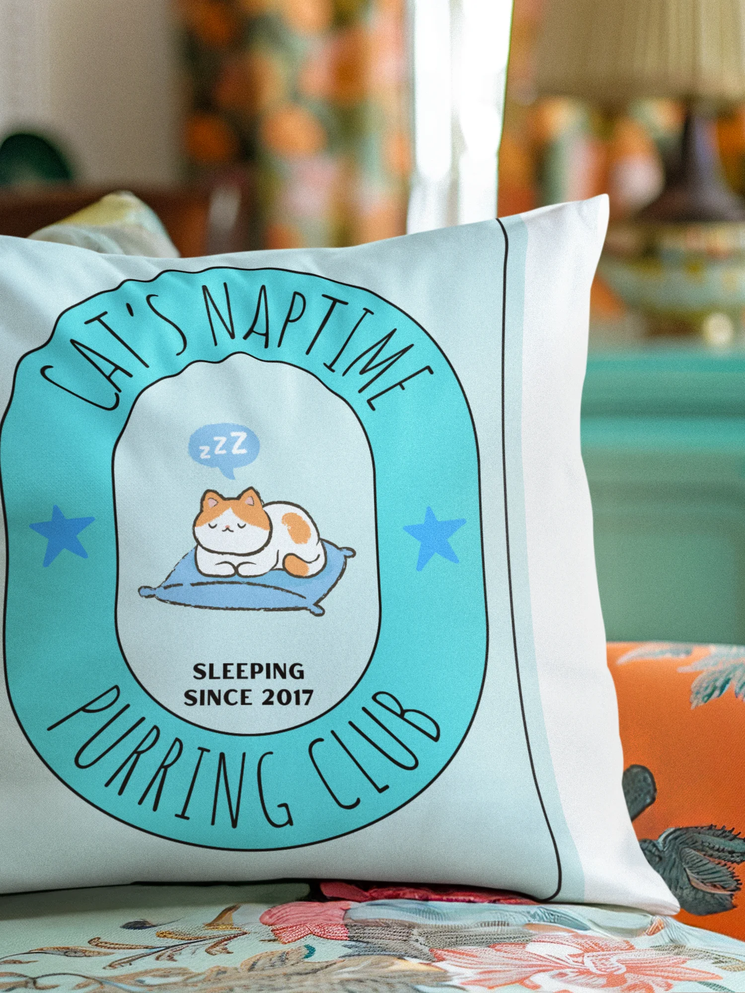 Cat's Naptime Purring Club - Pillow product image (1)