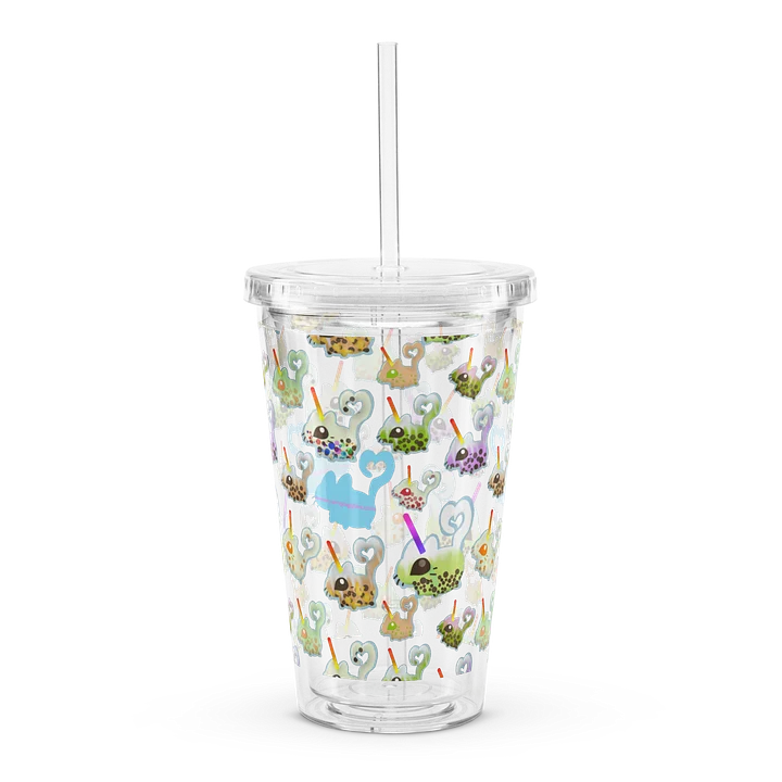 boba vanny pattern clear drink cup product image (1)