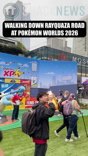 Walking down Rayquaza Road at #PokemonWorlds #PokemonXP #Pokemon #Convention #Gaming