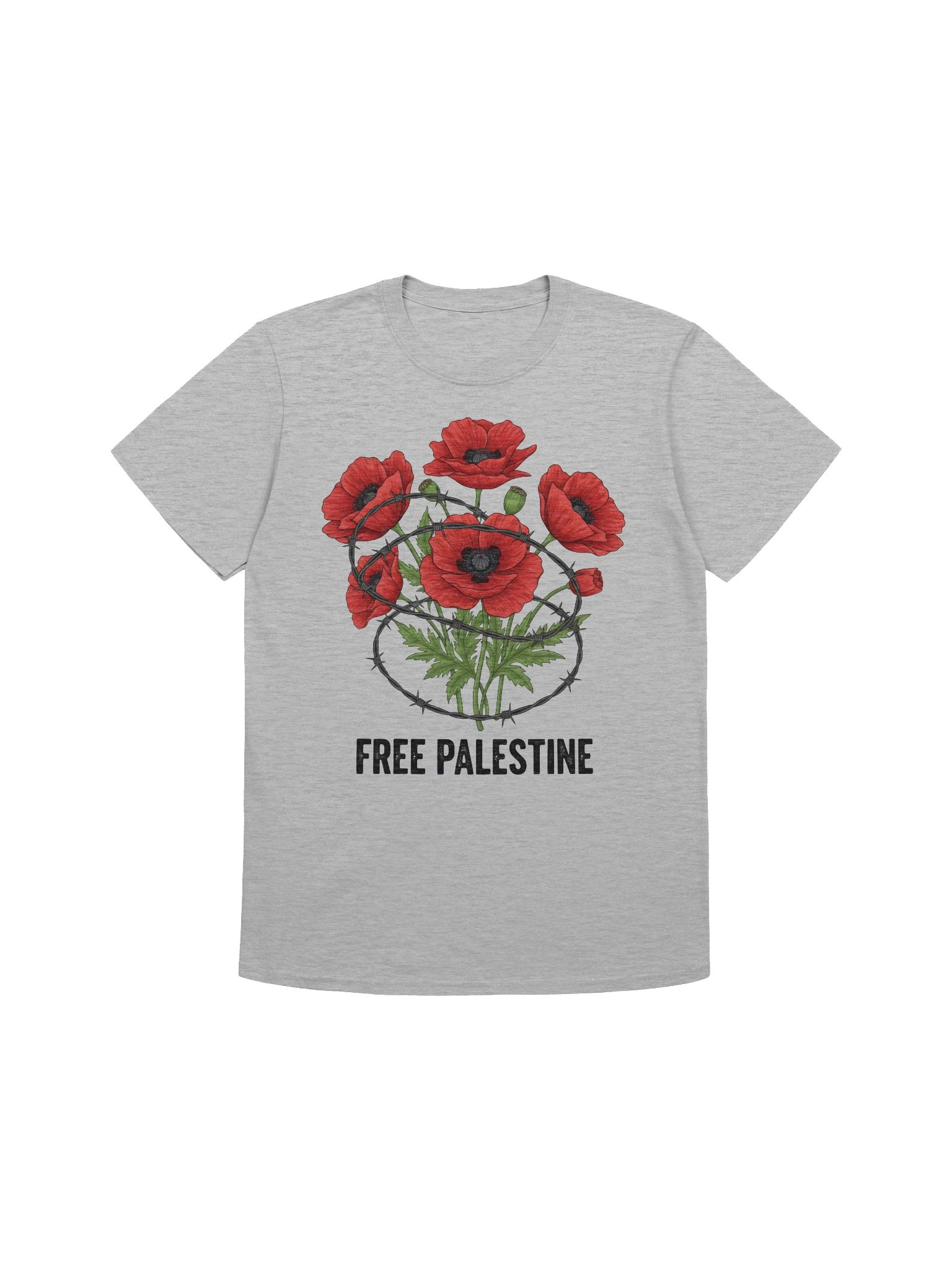 Free Palestine Poppy T-Shirt product image (15)