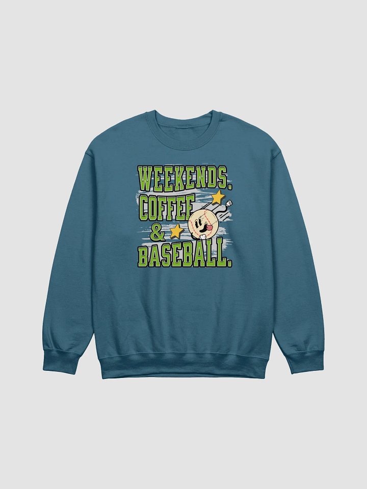 Weekends Coffee And Baseball Vibes Crewneck Sweatshirt product image (11)
