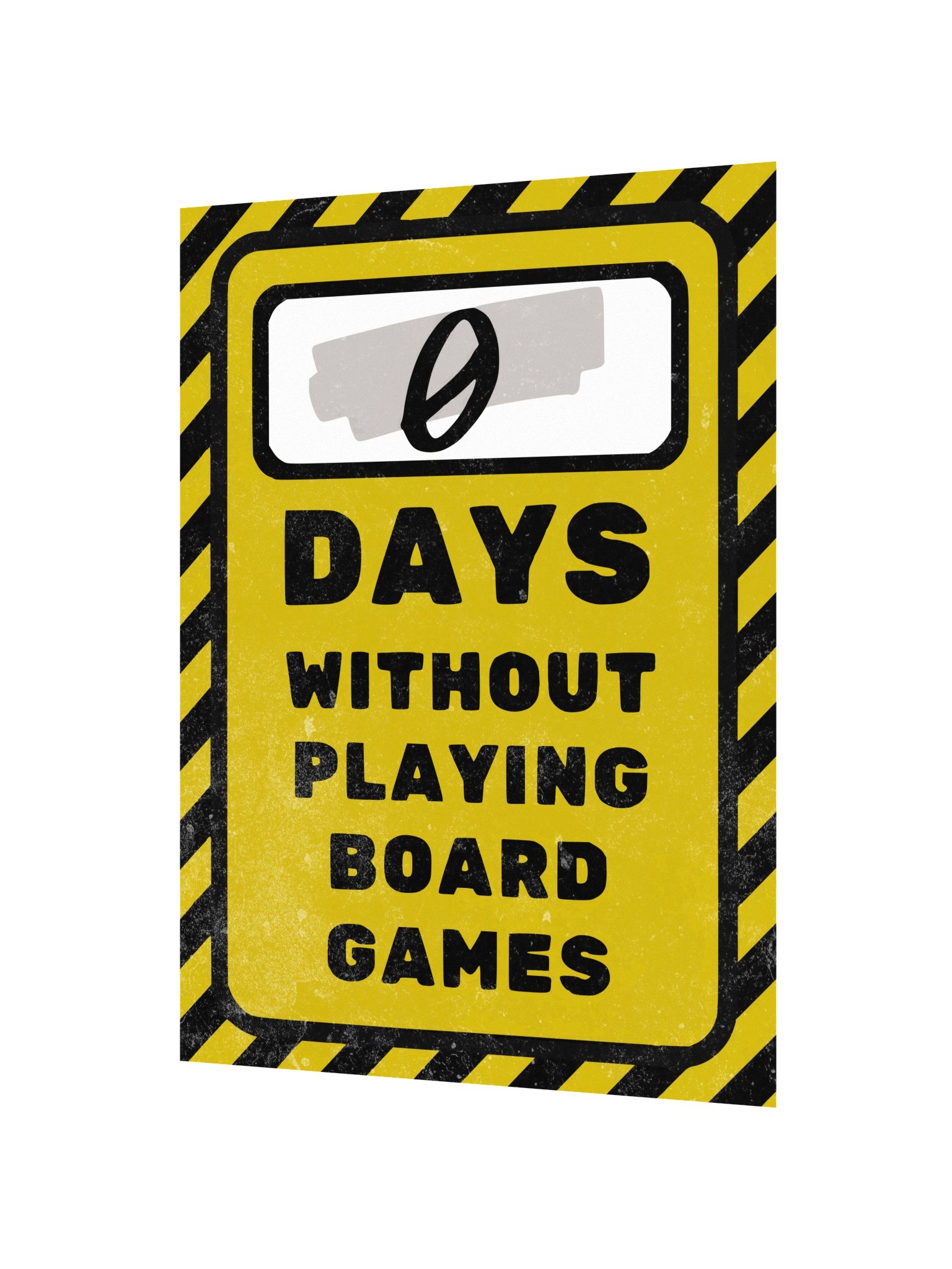 Yellow Workplace Safety Sign Board Game Room Poster - UNFRAMED product image (2)