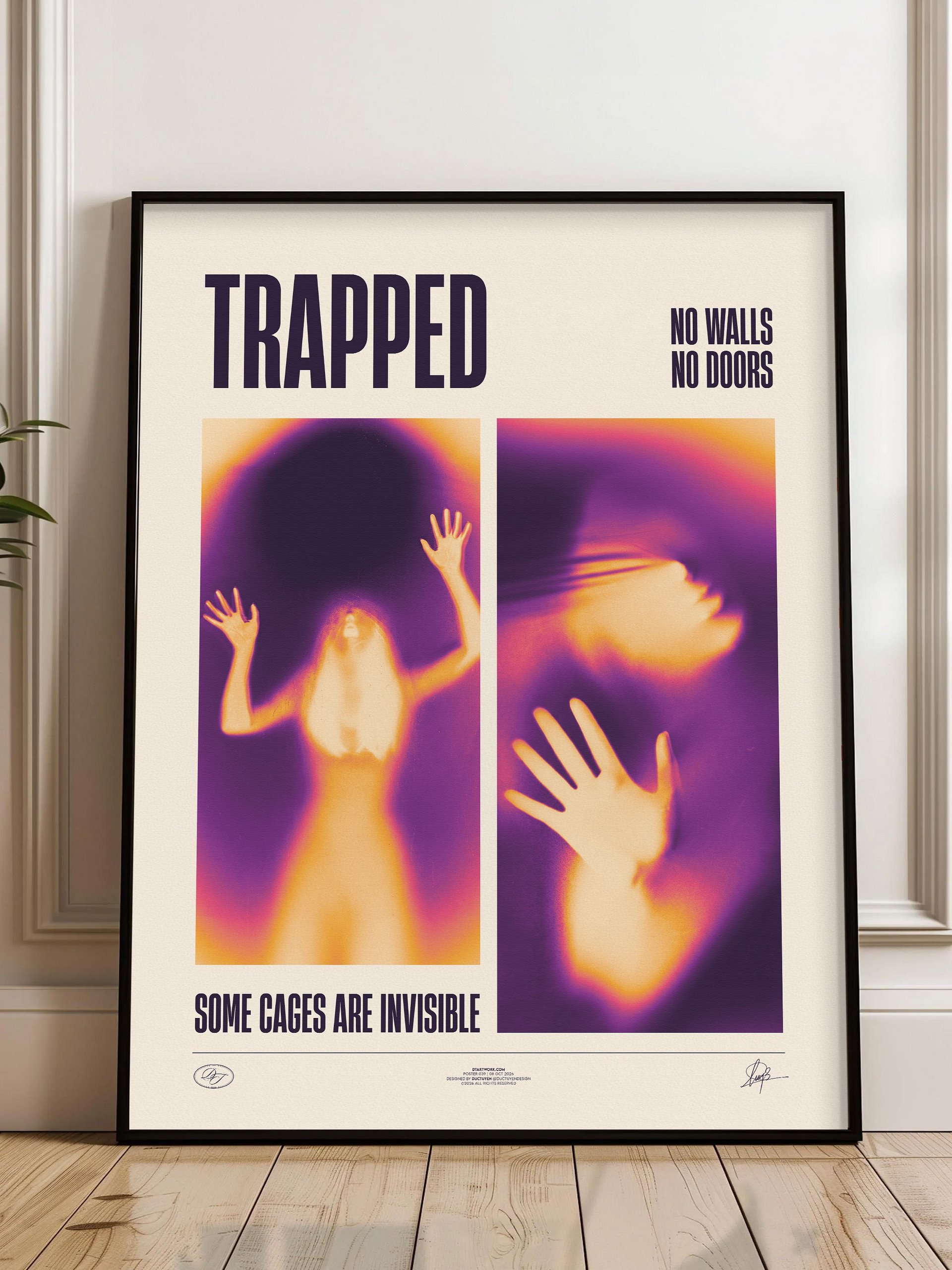 "TRAPPED" Framed Poster product image (2)