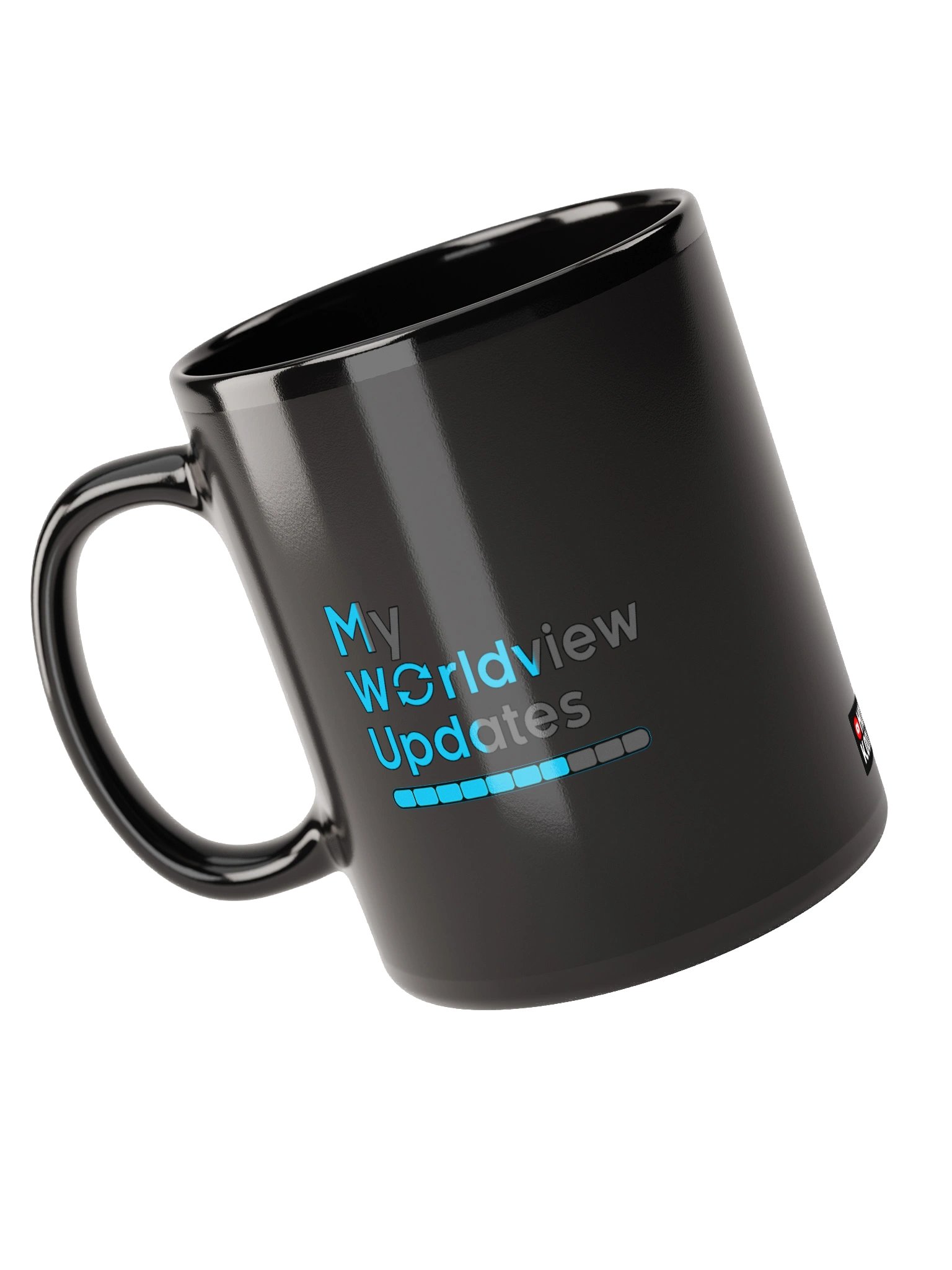 My Worldview Updates - Black Glossy Mug product image (5)