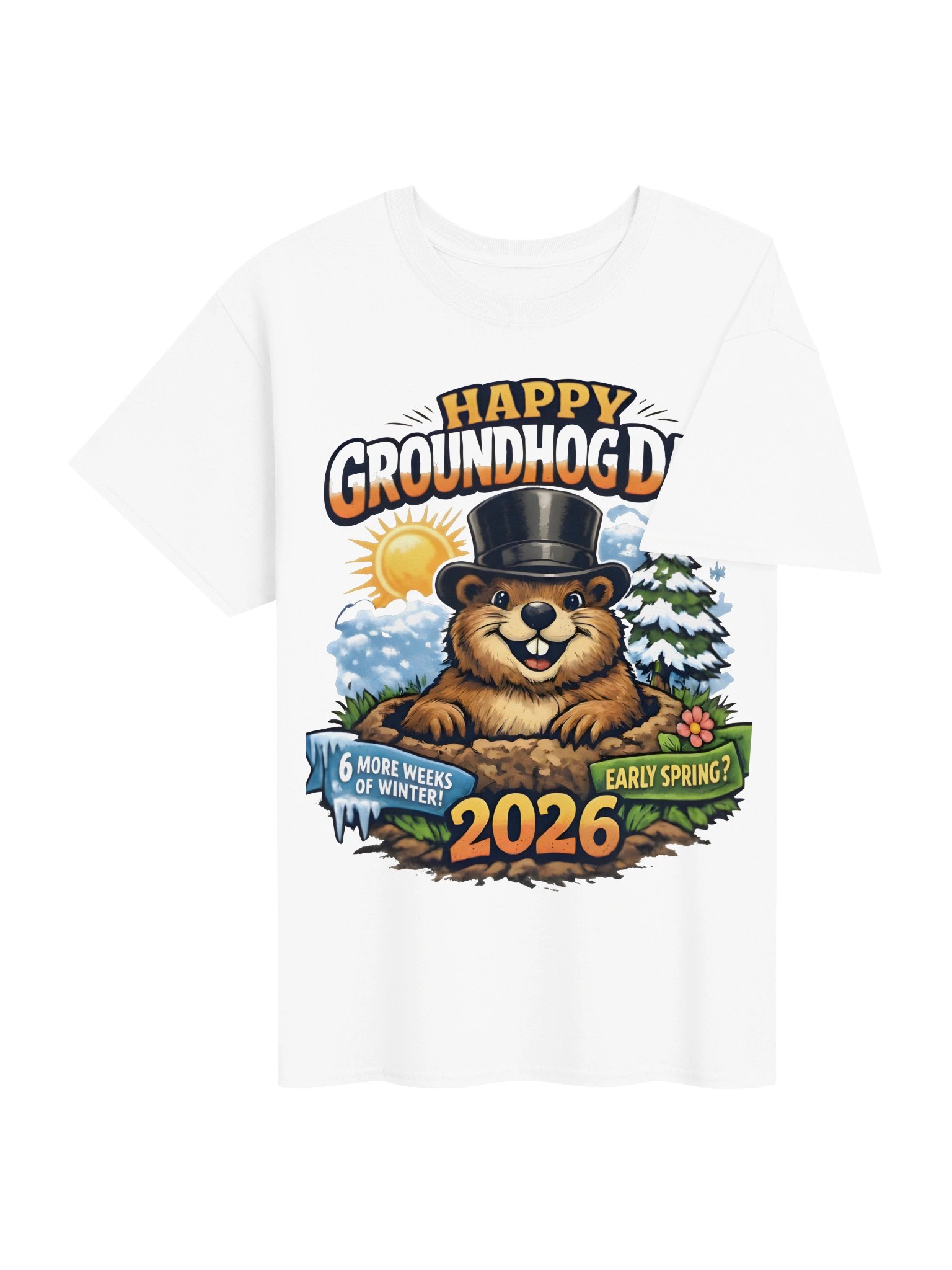 Happy Groundhog Day Winter/Spring Tee product image (4)