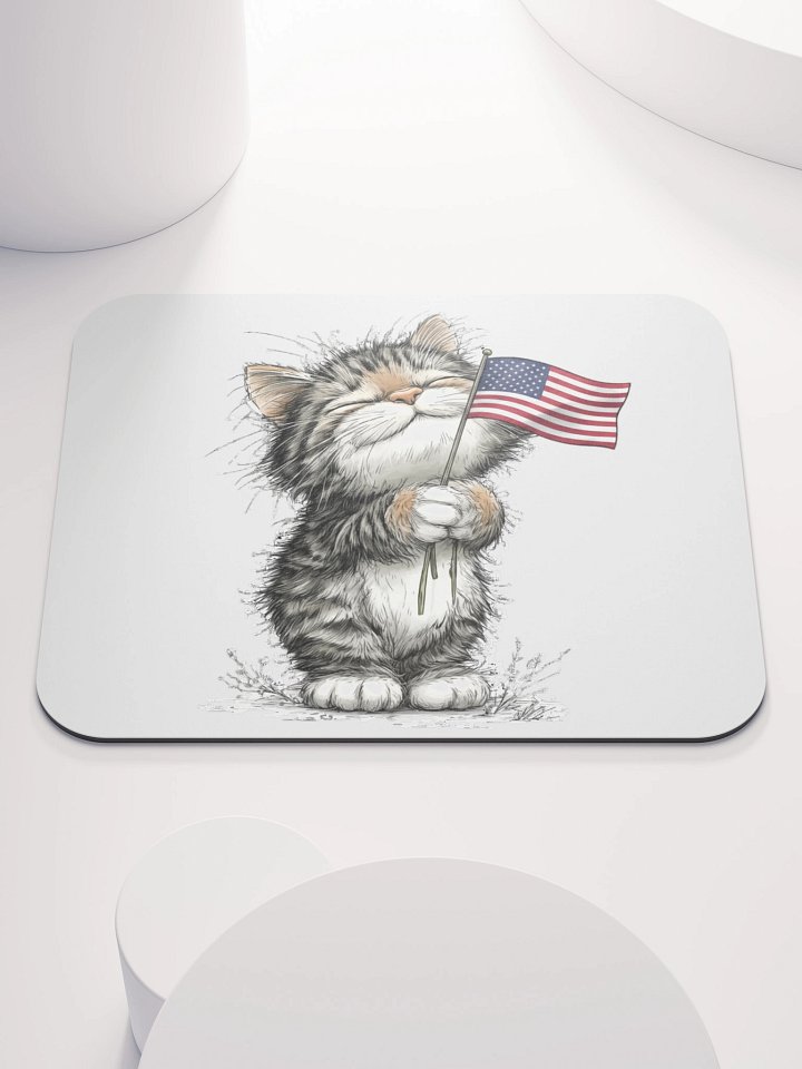 Patriotic Kitten Mousepad product image (1)