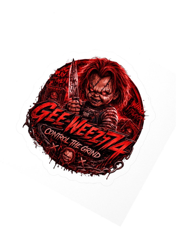 🔪 GeeWeez74 “Play Time” Horror Sticker 🔪 product image (4)