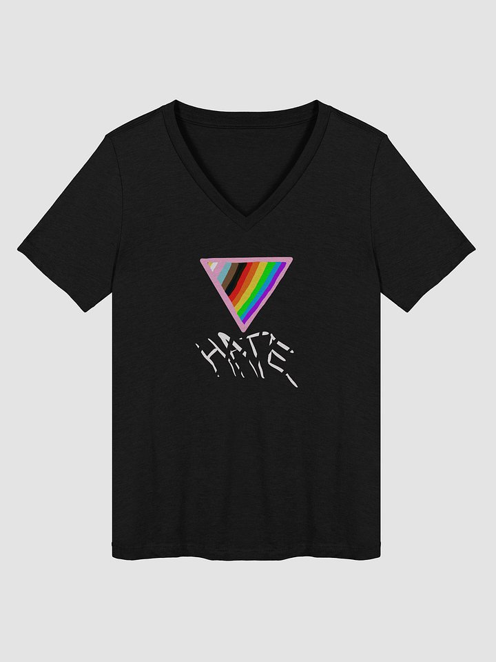 Crush Hate Relaxed V-Neck Tee product image (3)