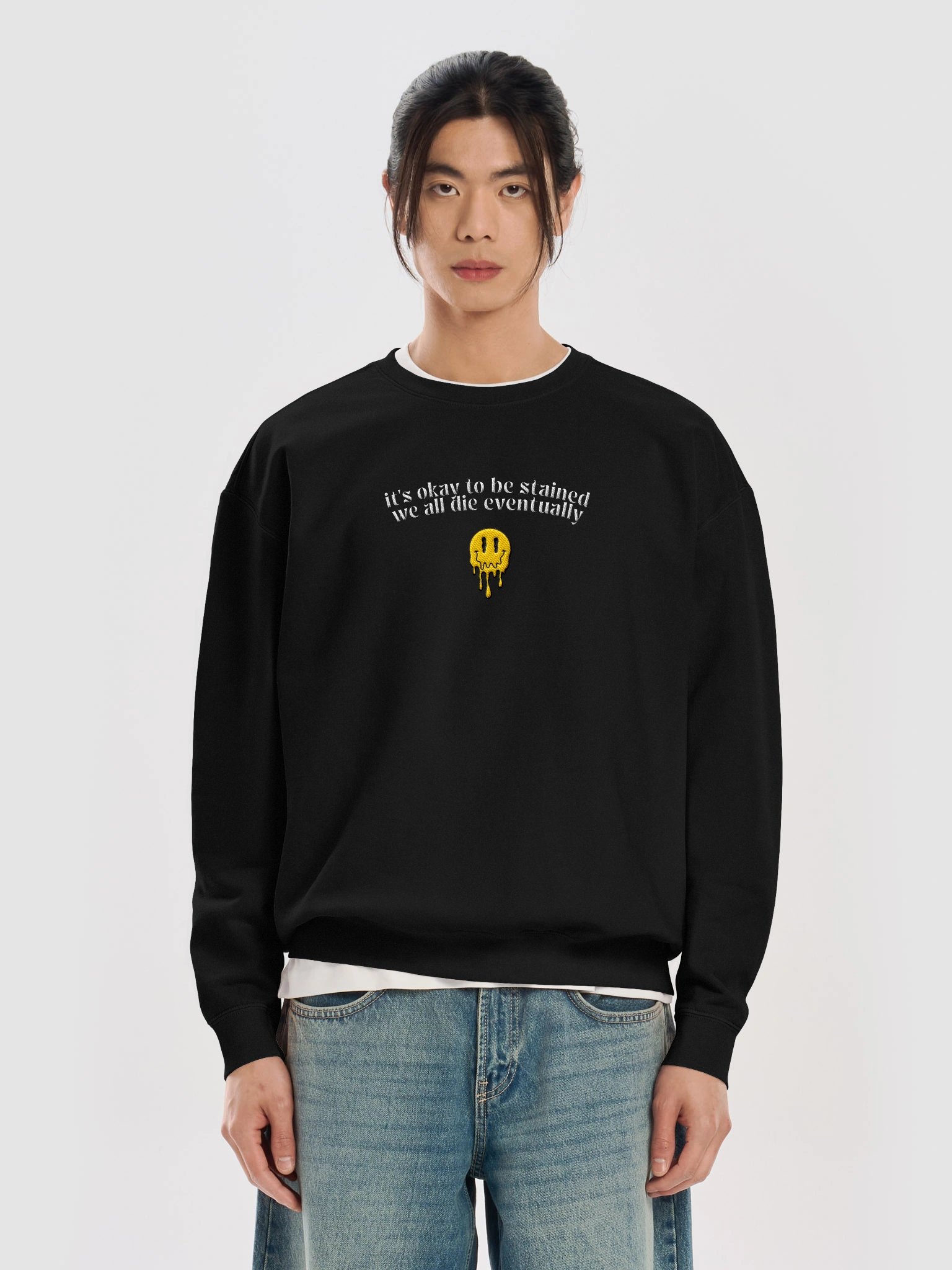 Smile! Sweatshirt (Embroidered) product image (5)