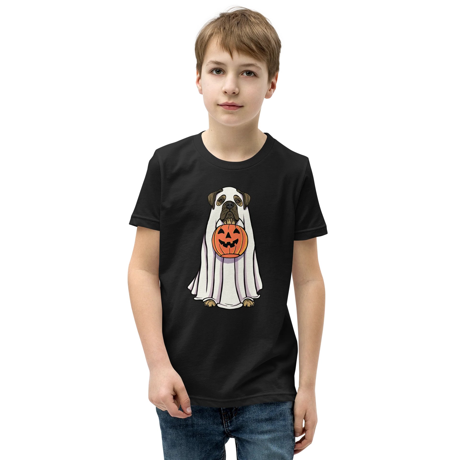 Halloween Bullmastiff(Fawn) Youth T-Shirt product image (1)