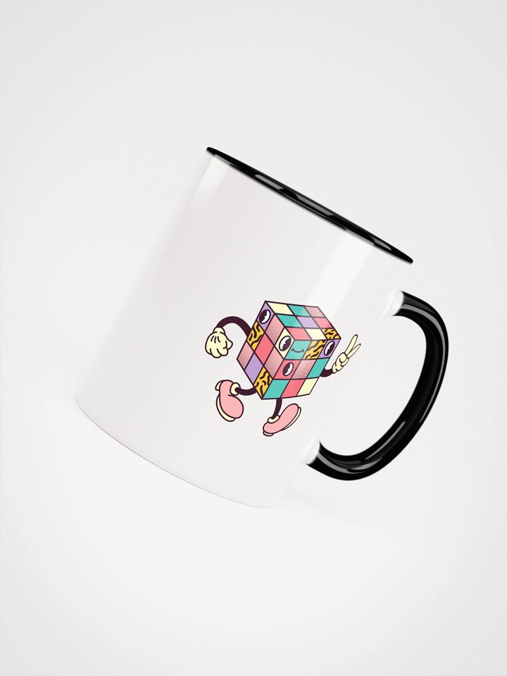 Retro Cubic Groove Ceramic Mug - Double Sided Print product image (2)