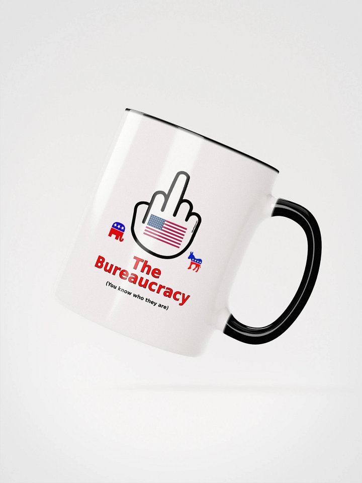 Two-tone Ceramic Mug-MisterFinger-Bureaucracy-B product image (21)