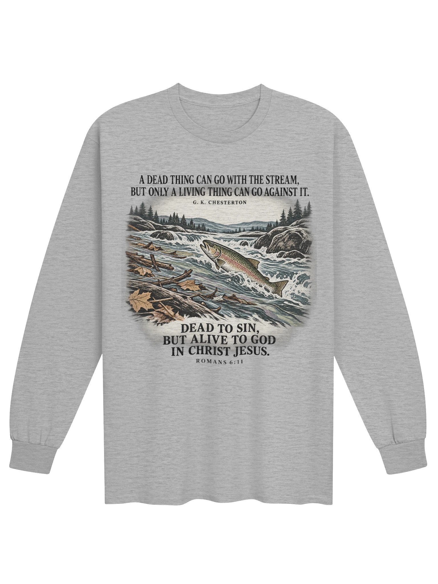 Swimming Upstream Long-sleeve T-shirt product image (9)