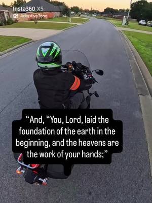 Everything around us is temporary, but our God is ETERNAL. 🙌 Riding through His creation is a reminder of just how incredible our Creator is. The trees, the mountains, even the earth itself will one day pass away. But the One who created it all will NEVER change. Stop putting your hope in things that won’t last. Put your faith in the One who lasts forever. ✝️🏍️ 📖 Hebrews 1:10-12 #ChristianTikTok #ChristianBiker #FaithOverFear #MotorcyclesOfTikTok #JesusChrist