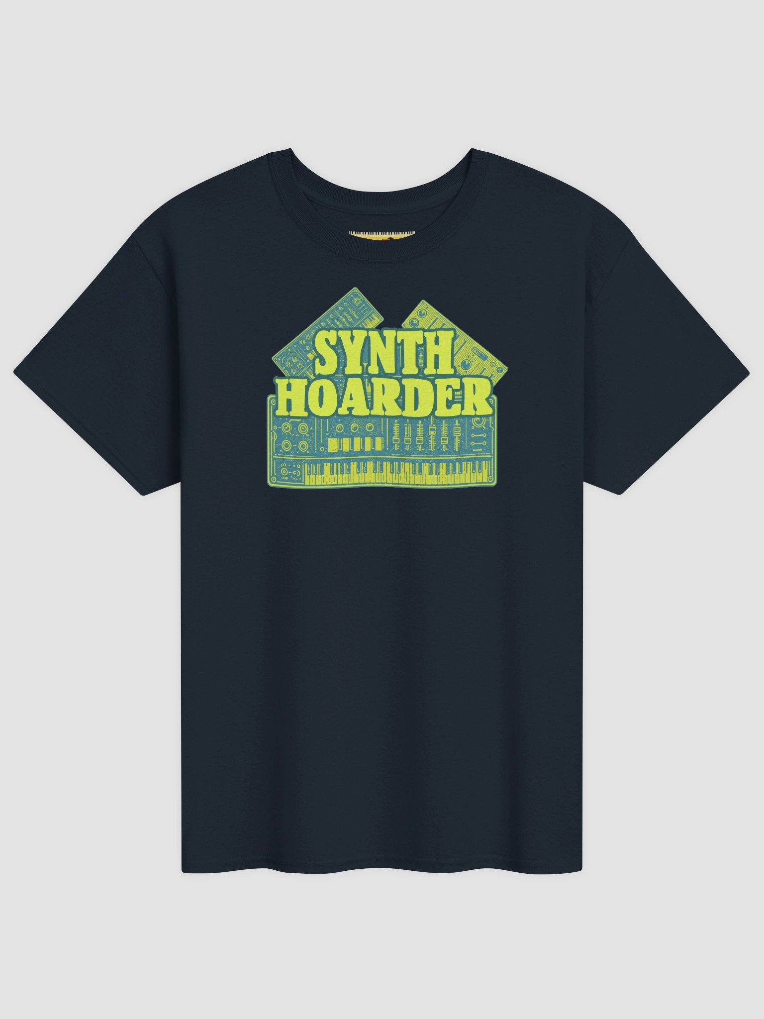 SYNTH HOARDER, by Frank Fonik Unisex t-shirt product image (1)