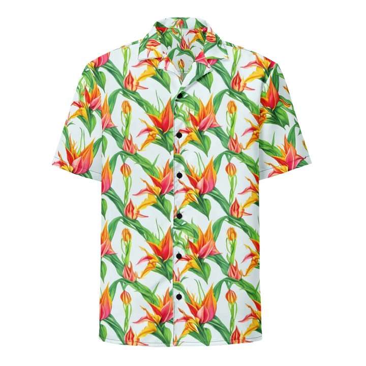 Floral Pattern Heliconia Flowers Hawaiian Shirt product image (1)