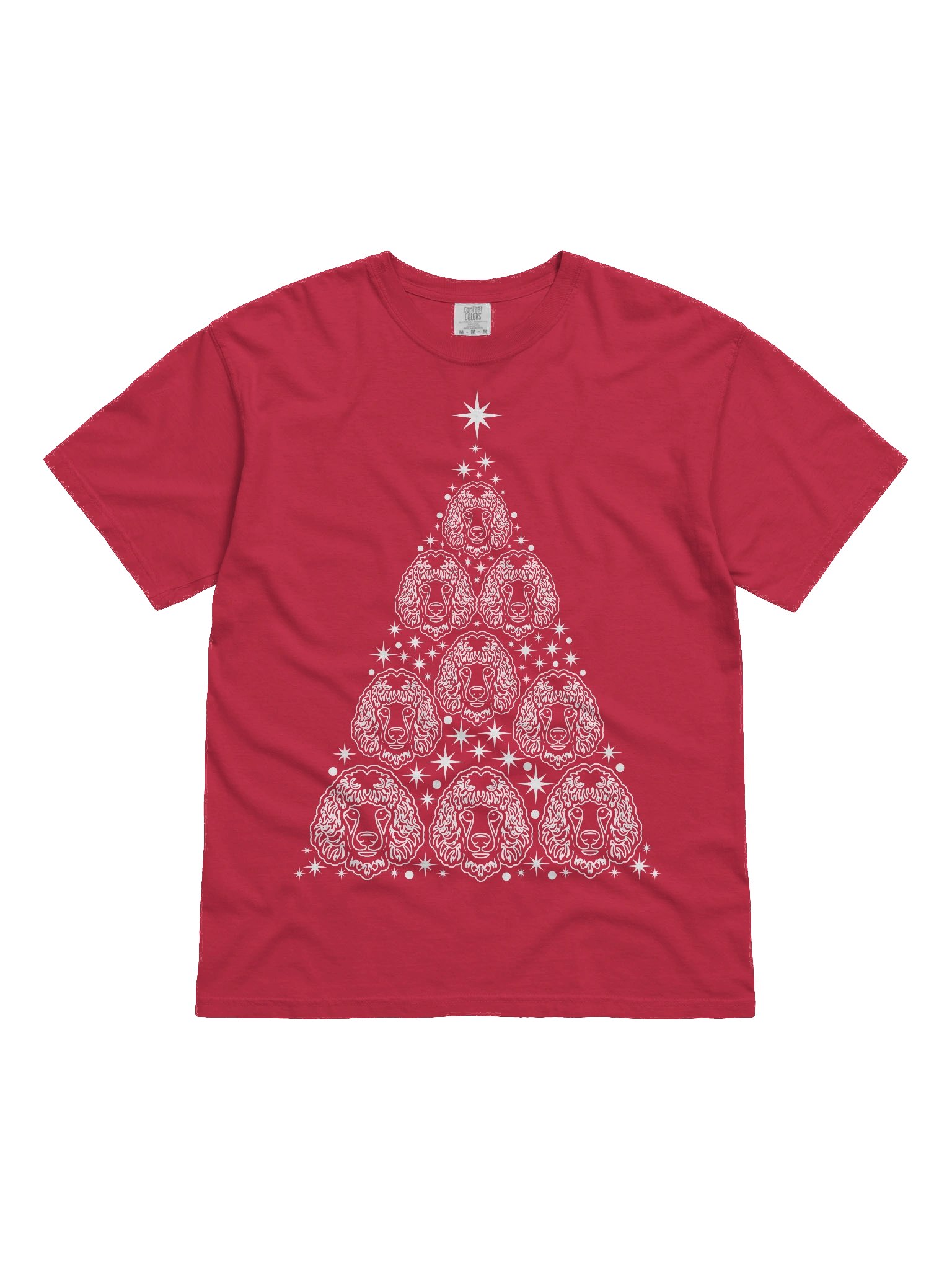 Standard Poodle Christmas Tree T-Shirt product image (2)