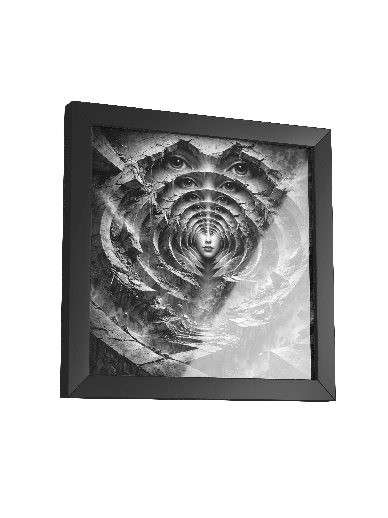 Surreal Architectural Portrait - Concrete Collapse Recursion product image (3)