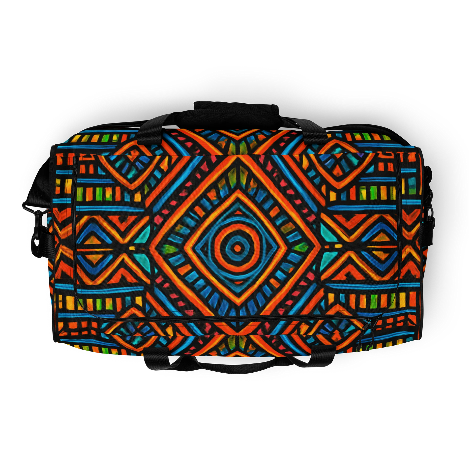 Vibrant Geometric Symphony Duffle Bag product image (8)